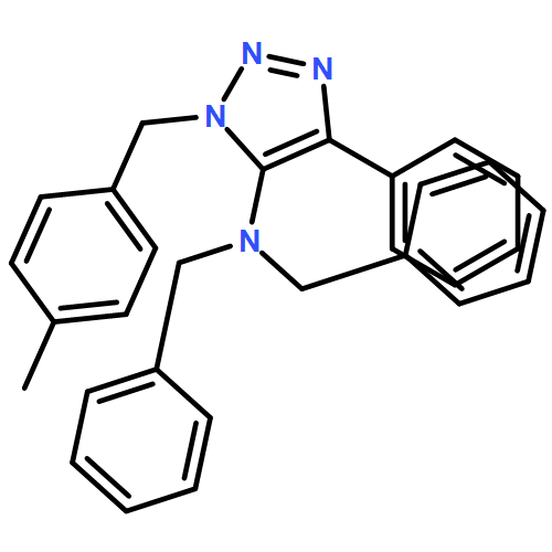 1H-1,2,3-Triazol-5-amine, 1-[(4-methylphenyl)methyl]-4-phenyl-N,N-bis(phenylmethyl)-