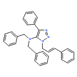 1H-1,2,3-Triazol-5-amine, 4-phenyl-N,N-bis(phenylmethyl)-1-(3-phenyl-2-propen-1-yl)-