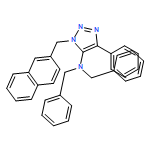 1H-1,2,3-Triazol-5-amine, 1-(2-naphthalenylmethyl)-4-phenyl-N,N-bis(phenylmethyl)-