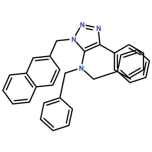 1H-1,2,3-Triazol-5-amine, 1-(2-naphthalenylmethyl)-4-phenyl-N,N-bis(phenylmethyl)-