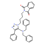 1H-Isoindole-1,3(2H)-dione, 2-[4-[5-[bis(phenylmethyl)amino]-4-phenyl-1H-1,2,3-triazol-1-yl]butyl]-