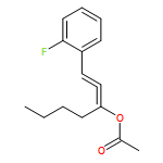 1,2-Heptadien-3-ol, 1-(2-fluorophenyl)-, 3-acetate