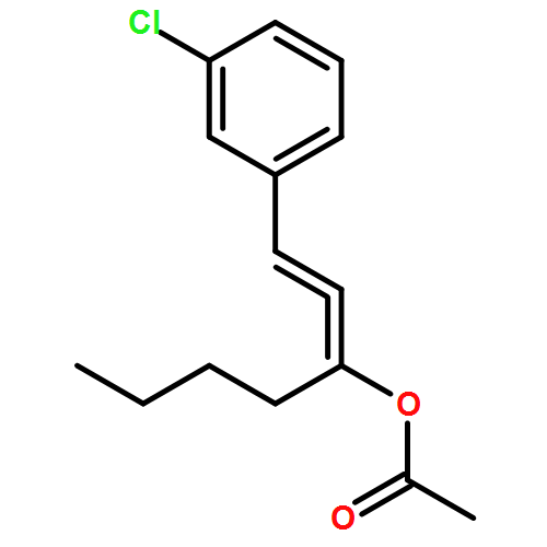1,2-Heptadien-3-ol, 1-(3-chlorophenyl)-, 3-acetate