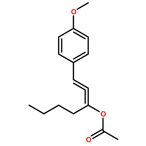 1,2-Heptadien-3-ol, 1-(4-methoxyphenyl)-, 3-acetate