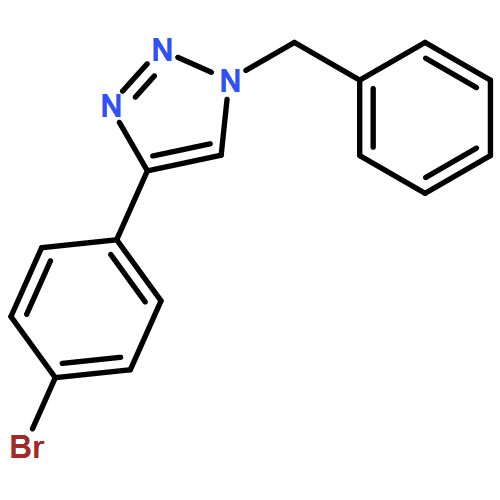 1H-1,2,3-Triazole, 4-(4-bromophenyl)-1-(phenylmethyl)-