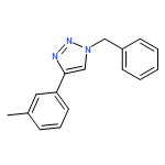 1H-1,2,3-Triazole, 4-(3-methylphenyl)-1-(phenylmethyl)-