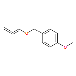 Benzene, 1-methoxy-4-[(1,2-propadien-1-yloxy)methyl]-