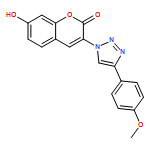 2H-1-Benzopyran-2-one, 7-hydroxy-3-[4-(4-methoxyphenyl)-1H-1,2,3-triazol-1-yl]-