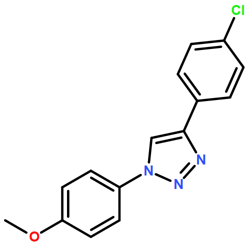 1H-1,2,3-Triazole, 4-(4-chlorophenyl)-1-(4-methoxyphenyl)-