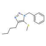 1H-1,2,3-Triazole, 4-butyl-5-(methylthio)-1-(phenylmethyl)-