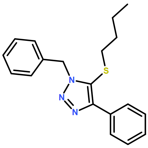 1H-1,2,3-Triazole, 5-(butylthio)-4-phenyl-1-(phenylmethyl)-