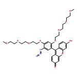 3H-Xanthen-3-one, 9-[5-azido-2,4-bis[2-[2-(2-methoxyethoxy)ethoxy]ethoxy]phenyl]-6-hydroxy-
