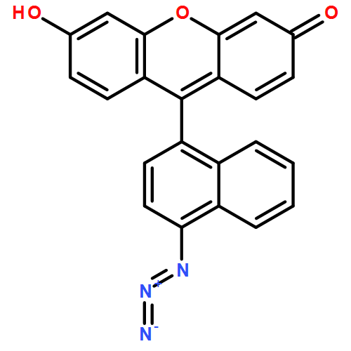 3H-Xanthen-3-one, 9-(4-azido-1-naphthalenyl)-6-hydroxy-