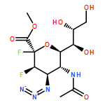 D-erythro-β-L-manno-2-Nonulopyranosonic acid, 5-(acetylamino)-4-azido-2,3,4,5-tetradeoxy-2,3-difluoro-, methyl ester