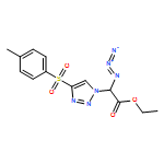 1H-1,2,3-Triazole-1-acetic acid, α-azido-4-[(4-methylphenyl)sulfonyl]-, ethyl ester