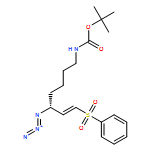 Carbamic acid, N-[(5R,6E)-5-azido-7-(phenylsulfonyl)-6-hepten-1-yl]-, 1,1-dimethylethyl ester