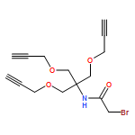 Acetamide, 2-bromo-N-[2-(2-propyn-1-yloxy)-1,1-bis[(2-propyn-1-yloxy)methyl]ethyl]-