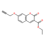 2H-1-Benzopyran-3-carboxylic acid, 2-oxo-7-(2-propyn-1-yloxy)-, ethyl ester