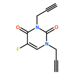 2,4(1H,3H)-Pyrimidinedione, 5-fluoro-1,3-di-2-propyn-1-yl-