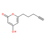 2H-Pyran-2-one, 4-hydroxy-6-(4-pentyn-1-yl)-