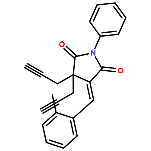 2,5-Pyrrolidinedione, 4-[(2-methylphenyl)methylene]-1-phenyl-3,3-di-2-propyn-1-yl-, (4E)-