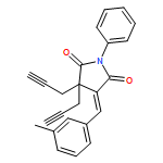 2,5-Pyrrolidinedione, 4-[(3-methylphenyl)methylene]-1-phenyl-3,3-di-2-propyn-1-yl-, (4E)-