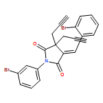 2,5-Pyrrolidinedione, 1-(3-bromophenyl)-4-[(2-bromophenyl)methylene]-3,3-di-2-propyn-1-yl-, (4E)-