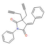 2,5-Pyrrolidinedione, 1-phenyl-4-(phenylmethylene)-3,3-di-2-propyn-1-yl-, (4E)-