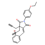 2,5-Pyrrolidinedione, 4-[(2-bromophenyl)methylene]-1-(4-ethoxyphenyl)-3,3-di-2-propyn-1-yl-, (4E)-
