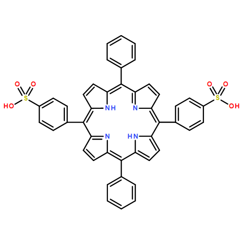 Benzenesulfonic acid, 4,4'-(10,20-diphenyl-21H,23H-porphine-5,15-diyl)bis-