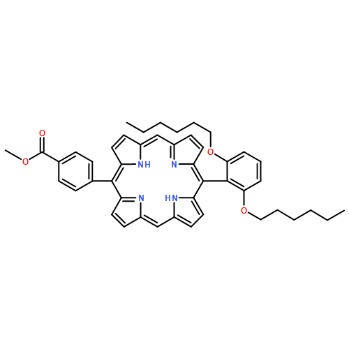 Benzoic acid, 4-[15-[2,6-bis(hexyloxy)phenyl]-21H,23H-porphin-5-yl]-, methyl ester