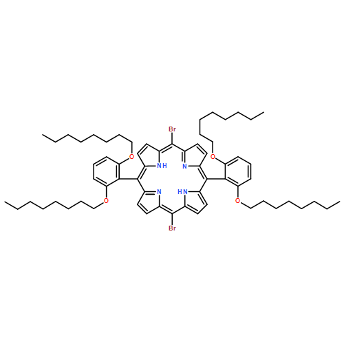 21H,23H-Porphine, 5,15-bis[2,6-bis(octyloxy)phenyl]-10,20-dibromo-