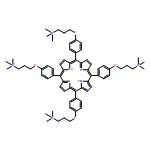 1-Propanaminium, 3,3',3'',3'''-[21H,23H-porphine-5,10,15,20-tetrayltetrakis(4,1-phenyleneoxy)]tetrakis[N,N,N-trimethyl- (9CI)