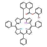 1-Naphthalenecarboxylic acid, 8-(10,15,20-triphenyl-21H,23H-porphin-5-yl)-, 2-hydroxyphenyl ester