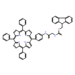 Carbamic acid, N-[2-oxo-2-[[4-(10,15,20-triphenyl-21H,23H-porphin-5-yl)phenyl]amino]ethyl]-, 9H-fluoren-9-ylmethyl ester