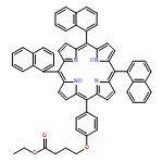Butanoic acid, 4-[4-(10,15,20-tri-1-naphthalenyl-21H,23H-porphin-5-yl)phenoxy]-, ethyl ester