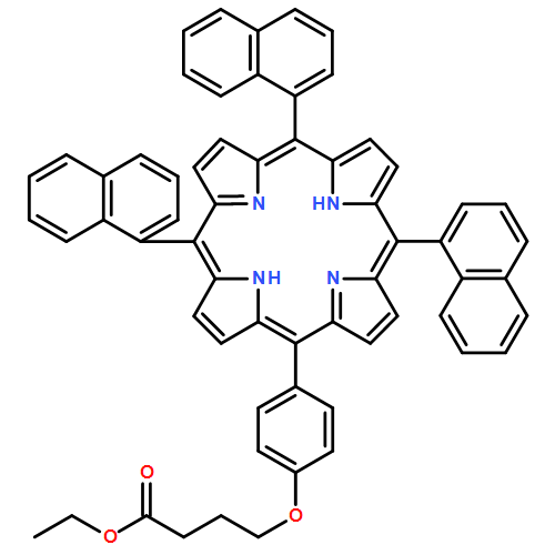 Butanoic acid, 4-[4-(10,15,20-tri-1-naphthalenyl-21H,23H-porphin-5-yl)phenoxy]-, ethyl ester