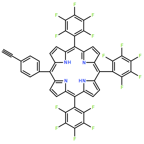 21H,23H-Porphine, 5-(4-ethynylphenyl)-10,15,20-tris(pentafluorophenyl)- (9CI)