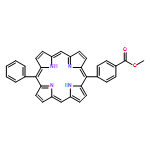 Benzoic acid, 4-(15-phenyl-21H,23H-porphin-5-yl)-, methyl ester