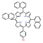 Phenol, 4-(10,15,20-tri-1-naphthalenyl-21H,23H-porphin-5-yl)-