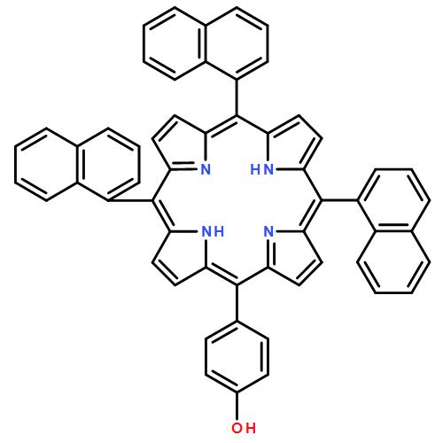 Phenol, 4-(10,15,20-tri-1-naphthalenyl-21H,23H-porphin-5-yl)-