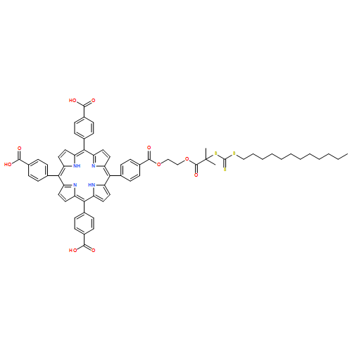 Benzoic acid, 4,4',4''-[20-[4-(7,7-dimethyl-1,6-dioxo-9-thioxo-2,5-dioxa-8,10-dithiadocos-1-yl)phenyl]-21H,23H-porphine-5,10,15-triyl]tris-