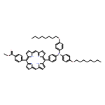 Benzoic acid, 4-[15-[4-[bis[4-(octyloxy)phenyl]amino]phenyl]-21H,23H-porphin-5-yl]-, methyl ester