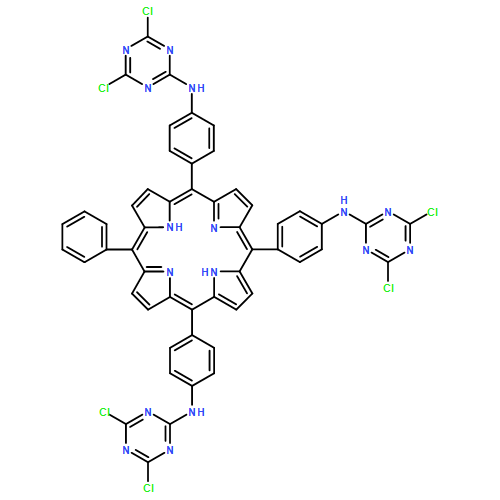 1,3,5-Triazin-2-amine, N,N',N''-[(20-phenyl-21H,23H-porphine-5,10,15-triyl)tri-4,1-phenylene]tris[4,6-dichloro-
