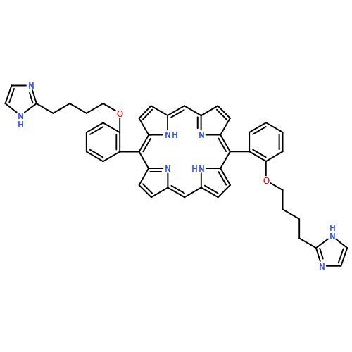 21H,23H-Porphine, 5,15-bis[2-[4-(1H-imidazol-2-yl)butoxy]phenyl]-