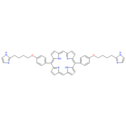 21H,23H-Porphine, 5,15-bis[4-[4-(1H-imidazol-2-yl)butoxy]phenyl]-