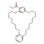 Dibenz[b,n][1,4,7,10,13,16,19,22]octaoxacyclotetracosin-2-carboxylic acid, 6,7,9,10,12,13,20,21,23,24,26,27-dodecahydro-, methyl ester