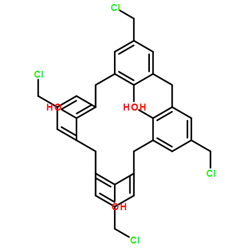 Pentacyclo[19.3.1.13,7.19,13.115,19]octacosa-1(25),3,5,7(28),9,11,13(27),15,17,19(26),21,23-dodecaene-25,26,27,28-tetrol, 5,11,17,23-tetrakis(chloromethyl)-