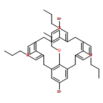 Pentacyclo[19.3.1.13,7.19,13.115,19]octacosa-1(25),3,5,7(28),9,11,13(27),15,17,19(26),21,23-dodecaene, 5,17-dibromo-25,26,27,28-tetrapropoxy-