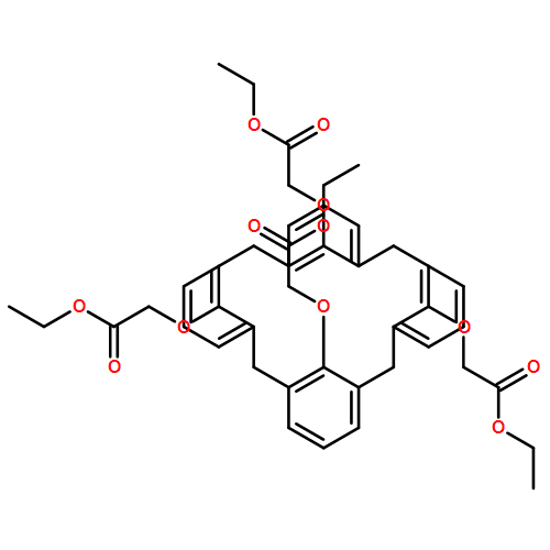 Acetic acid, 2,2',2'',2'''-[pentacyclo[19.3.1.13,7.19,13.115,19]octacosa-1(25),3,5,7(28),9,11,13(27),15,17,19(26),21,23-dodecaene-25,26,27,28-tetrayltetrakis(oxy)]tetrakis-, 1,1',1'',1'''-tetraethyl ester